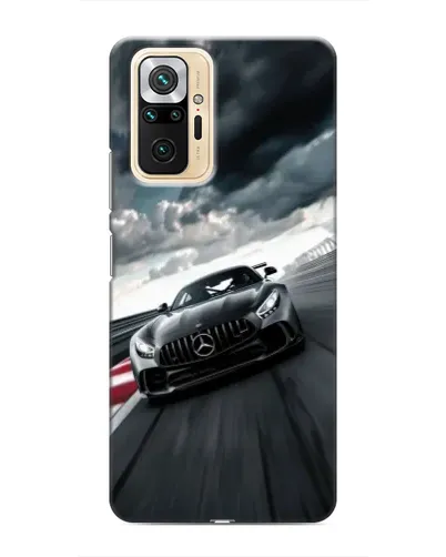 Чехол для Xiaomi Redmi Note 10 Pro с картинкой «Гоночный Mercedes AMG»