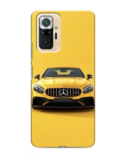 Чехол для Xiaomi Redmi Note 10 Pro с картинкой «Желтый Mercedes GT»
