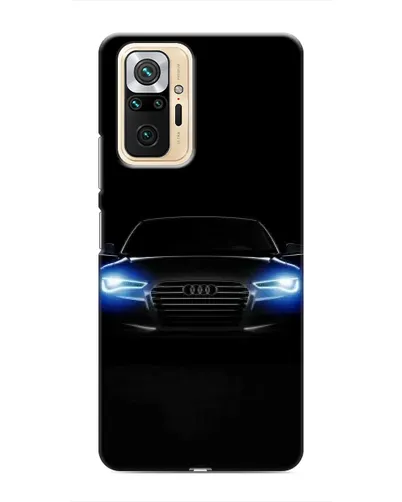 Чехол для Xiaomi Redmi Note 10 Pro с картинкой «Audi в неоне»