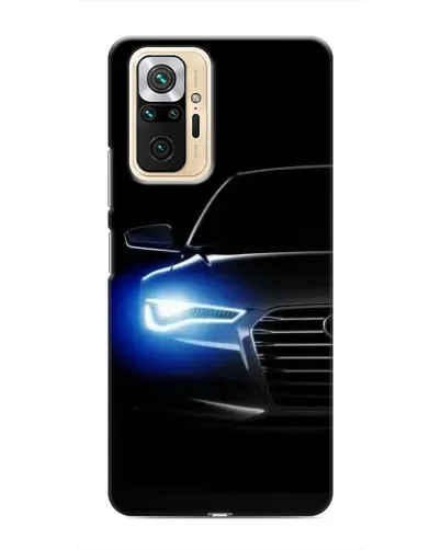 Чехол для Xiaomi Redmi Note 10 Pro с картинкой «Неоновый взгляд Audi»