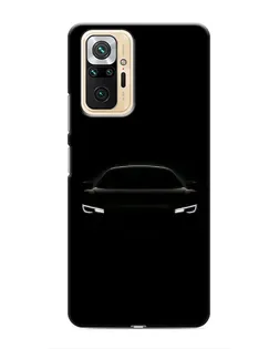 Чехол для Xiaomi Redmi Note 10 Pro с картинкой «Взгляд Audi в темноте»