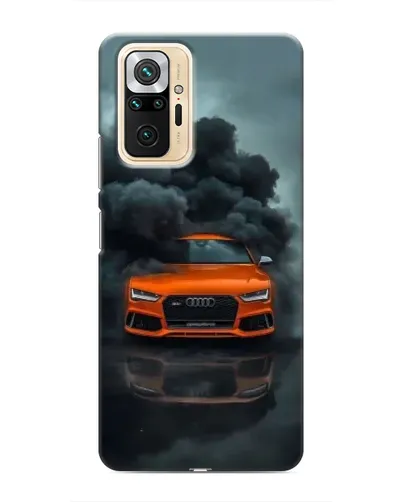Чехол для Xiaomi Redmi Note 10 Pro с картинкой «Audi в облаках дыма»