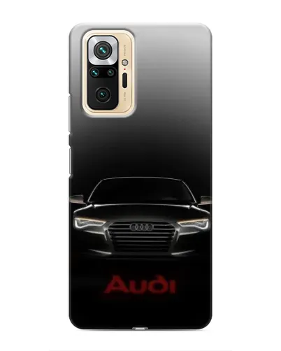 Чехол для Xiaomi Redmi Note 10 Pro с картинкой «Audi — градиентный контур»