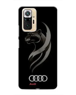 Чехол для Xiaomi Redmi Note 10 Pro с картинкой «Графика — пантера и Audi»