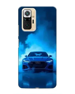 Чехол для Xiaomi Redmi Note 10 Pro с картинкой «Audi — голубая энергия»