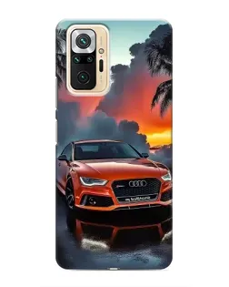 Чехол для Xiaomi Redmi Note 10 Pro с картинкой «Audi — закат»