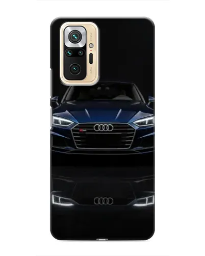 Чехол для Xiaomi Redmi Note 10 Pro с картинкой «Audi — ночное отражение»