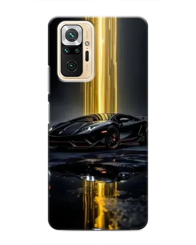 Чехол для Xiaomi Redmi Note 10 Pro с картинкой «Ночной Lamborghini драйв»