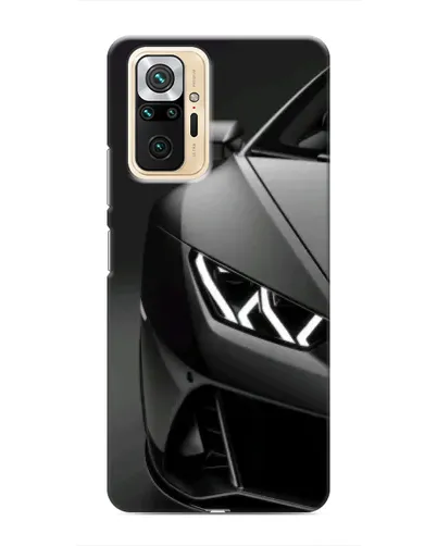 Чехол для Xiaomi Redmi Note 10 Pro с картинкой «Lamborghini фары детализация»
