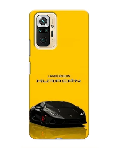 Чехол для Xiaomi Redmi Note 10 Pro с картинкой «Lamborghini Huracan черный»