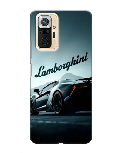 Чехол для Xiaomi Redmi Note 10 Pro с картинкой «Классическая надпись Lamborghini»
