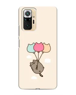 Чехол для Xiaomi Redmi Note 10 Pro с картинкой «Пушин на шариках»