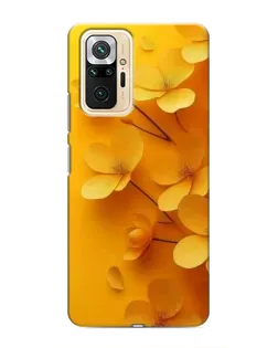 Чехол для Xiaomi Redmi Note 10 Pro с картинкой «Золотые лепестки»