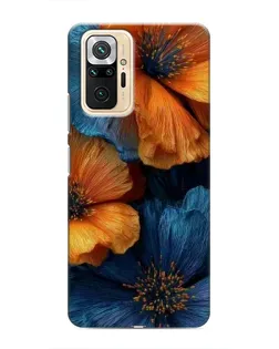 Чехол для Xiaomi Redmi Note 10 Pro с картинкой «Яркая сине-оранжевая флора» Чехол для Xiaomi Redmi Note 10 Pro с картинкой «Яркая сине-оранжевая флора»
