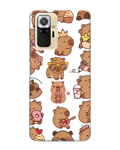 Чехол для Xiaomi Redmi Note 10 Pro с картинкой «Стикерпак с капибарами» Чехол для Xiaomi Redmi Note 10 Pro с картинкой «Стикерпак с капибарами»