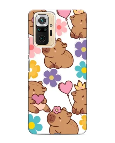 Чехол для Xiaomi Redmi Note 10 Pro с картинкой «Цветочный паттерн капибар» Чехол для Xiaomi Redmi Note 10 Pro с картинкой «Цветочный паттерн капибар»