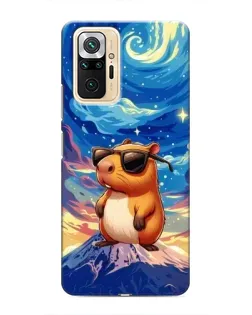 Чехол для Xiaomi Redmi Note 10 Pro с картинкой «Капибара Ван Гога»