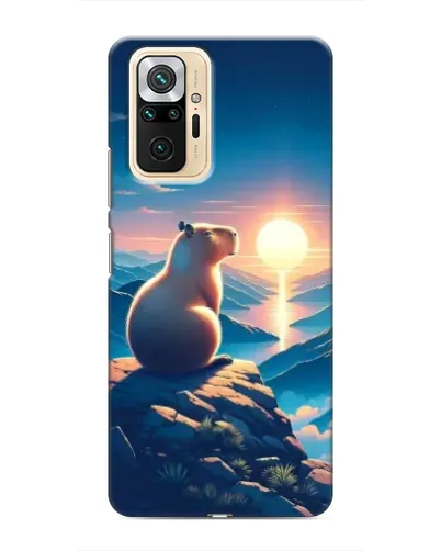 Чехол для Xiaomi Redmi Note 10 Pro с картинкой «Закат солнца с капибарой» Чехол для Xiaomi Redmi Note 10 Pro с картинкой «Закат солнца с капибарой»