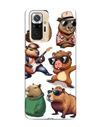 Чехол для Xiaomi Redmi Note 10 Pro с картинкой «Крутые капибары музыканты» Чехол для Xiaomi Redmi Note 10 Pro с картинкой «Крутые капибары музыканты»