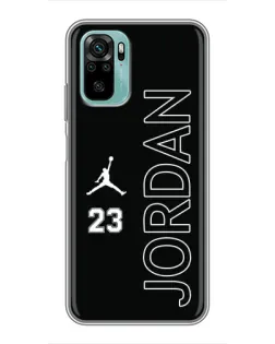 Чехол для Xiaomi Redmi Note 10 с картинкой «Jordan Vertical»