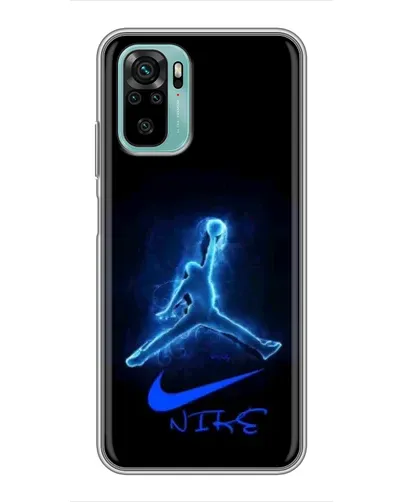 Чехол для Xiaomi Redmi Note 10 с картинкой «Jordan Neon Blue» Чехол для Xiaomi Redmi Note 10 с картинкой «Jordan Neon Blue»