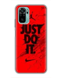 Чехол для Xiaomi Redmi Note 10 с картинкой «Nike Just Do It»