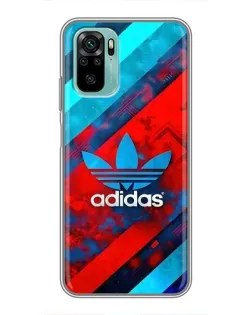 Чехол для Xiaomi Redmi Note 10 с картинкой «Абстракция Adidas»