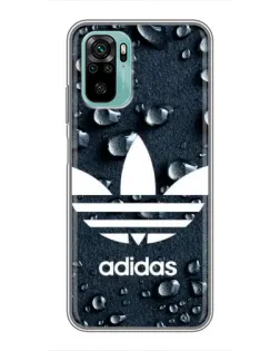 Чехол для Xiaomi Redmi Note 10 с картинкой «Adidas Trefoil Blue»