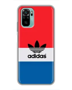 Чехол для Xiaomi Redmi Note 10 с картинкой «Ретро блоки Adidas» Чехол для Xiaomi Redmi Note 10 с картинкой «Ретро блоки Adidas»
