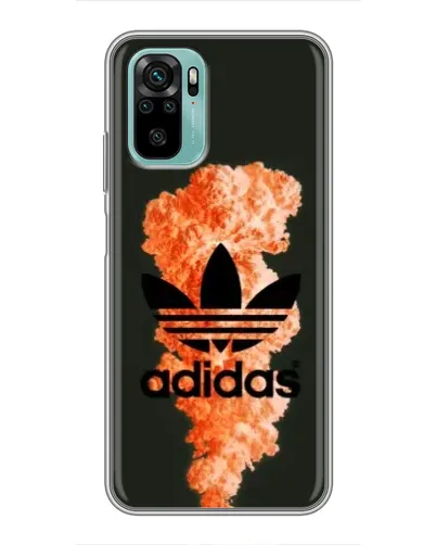 Чехол для Xiaomi Redmi Note 10 с картинкой «Оранжевый дым Adidas» Чехол для Xiaomi Redmi Note 10 с картинкой «Оранжевый дым Adidas»