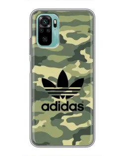 Чехол для Xiaomi Redmi Note 10 с картинкой «Милитари стиль Adidas» Чехол для Xiaomi Redmi Note 10 с картинкой «Милитари стиль Adidas»