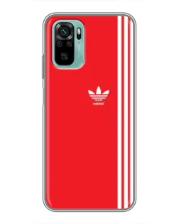 Чехол для Xiaomi Redmi Note 10 с картинкой «Красный минимализм Adidas» Чехол для Xiaomi Redmi Note 10 с картинкой «Красный минимализм Adidas»