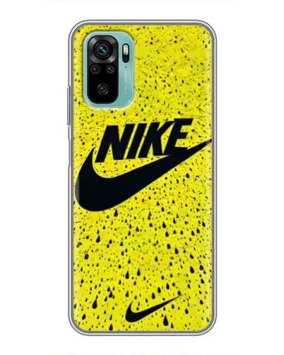 Чехол для Xiaomi Redmi Note 10 с картинкой «Желтый текстурный Nike» Чехол для Xiaomi Redmi Note 10 с картинкой «Желтый текстурный Nike»