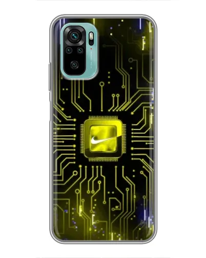 Чехол для Xiaomi Redmi Note 10 с картинкой «Nike — золотая искра» Чехол для Xiaomi Redmi Note 10 с картинкой «Nike — золотая искра»