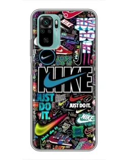 Чехол для Xiaomi Redmi Note 10 с картинкой «Яркий коллаж Nike» Чехол для Xiaomi Redmi Note 10 с картинкой «Яркий коллаж Nike»