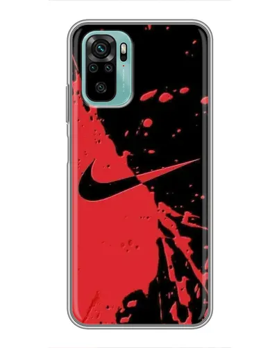 Чехол для Xiaomi Redmi Note 10 с картинкой «Красные брызги Nike» Чехол для Xiaomi Redmi Note 10 с картинкой «Красные брызги Nike»