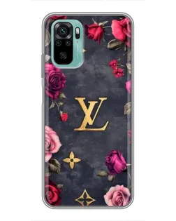 Чехол для Xiaomi Redmi Note 10 с картинкой «Цветочный Louis Vuitton»