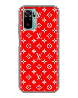Чехол для Xiaomi Redmi Note 10 с картинкой «Яркий паттерн LV»
