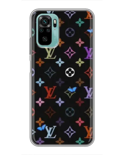Чехол для Xiaomi Redmi Note 10 с картинкой «Цветная монограмма LV» Чехол для Xiaomi Redmi Note 10 с картинкой «Цветная монограмма LV»