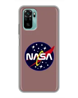 Чехол для Xiaomi Redmi Note 10 с картинкой «NASA — ретро космос» Чехол для Xiaomi Redmi Note 10 с картинкой «NASA — ретро космос»