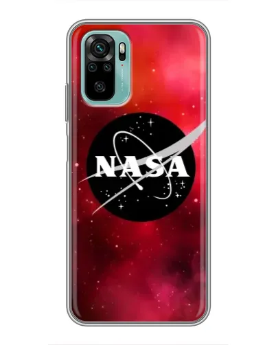 Чехол для Xiaomi Redmi Note 10 с картинкой «NASA — красная туманность»