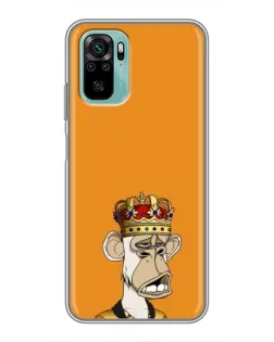 Чехол для Xiaomi Redmi Note 10 с картинкой «Золотая обезьяна Bored Ape»