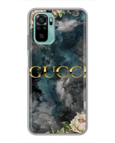 Чехол для Xiaomi Redmi Note 10 с картинкой «Абстрактные цветы Gucci» Чехол для Xiaomi Redmi Note 10 с картинкой «Абстрактные цветы Gucci»