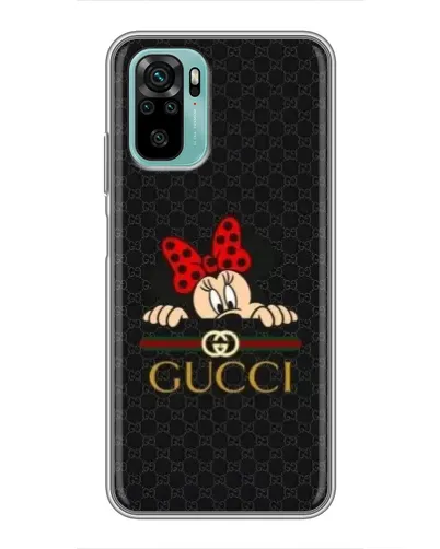 Чехол для Xiaomi Redmi Note 10 с картинкой «Минни Маус Gucci — черный» Чехол для Xiaomi Redmi Note 10 с картинкой «Минни Маус Gucci — черный»