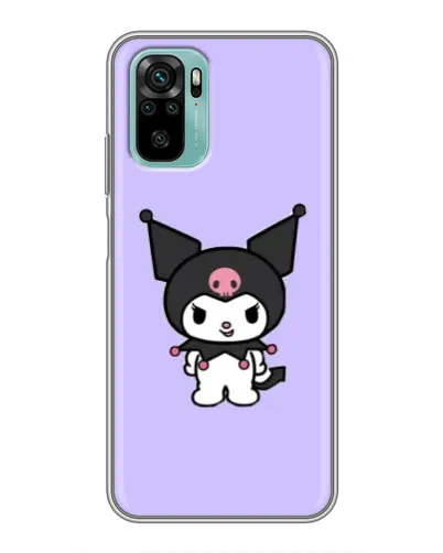 Чехол для Xiaomi Redmi Note 10 с картинкой «Kuromi — нежный фиолетовый»