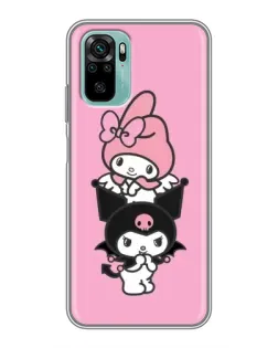 Чехол для Xiaomi Redmi Note 10 с картинкой «My Melody и Kuromi» Чехол для Xiaomi Redmi Note 10 с картинкой «My Melody и Kuromi»