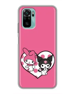 Чехол для Xiaomi Redmi Note 10 с картинкой «Kuromi и My Melody» Чехол для Xiaomi Redmi Note 10 с картинкой «Kuromi и My Melody»