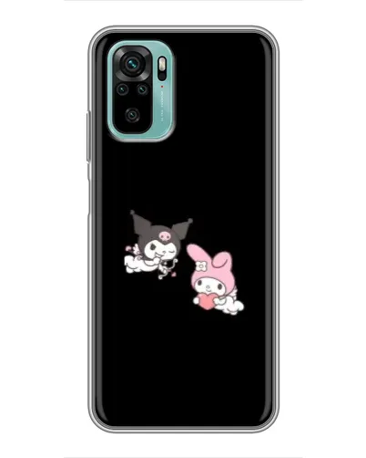 Чехол для Xiaomi Redmi Note 10 с картинкой «My Melody и Kuromi»
