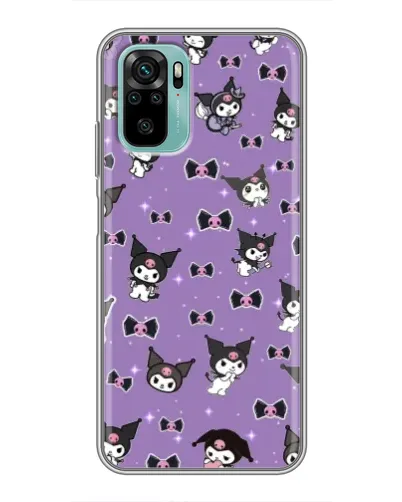 Чехол для Xiaomi Redmi Note 10 с картинкой «Kuromi — паттерн»