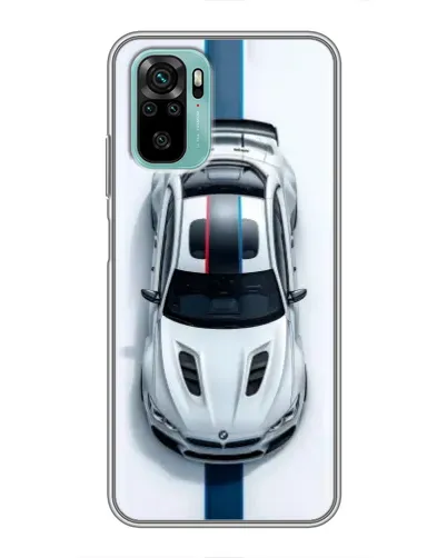 Чехол для Xiaomi Redmi Note 10 с картинкой «Вид сверху — BMW M»